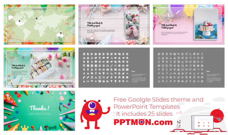 Happy Birthday Free PowerPoint Template Google Slides Theme