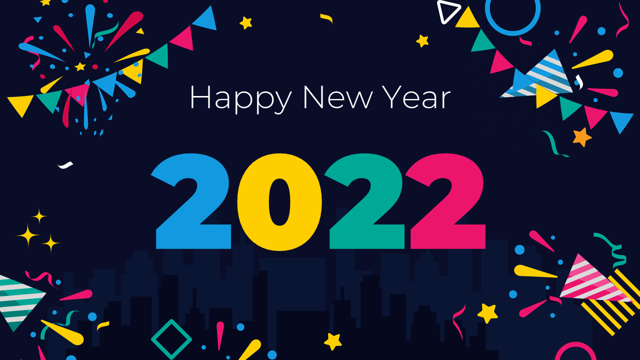 Happy New Year Free Google Slides Theme PowerPoint Template