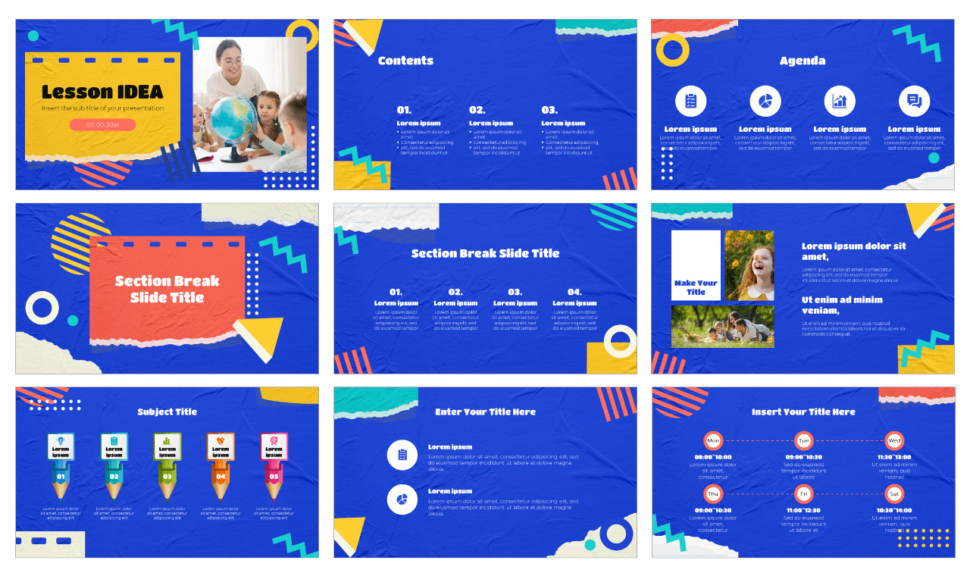 Lesson IDEA Free PowerPoint Template and Google Slides Theme