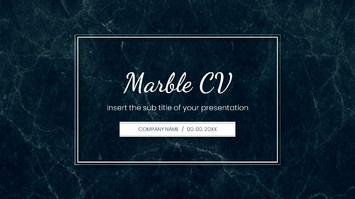 Marble CV Free PowerPoint Template and Google Slides Theme