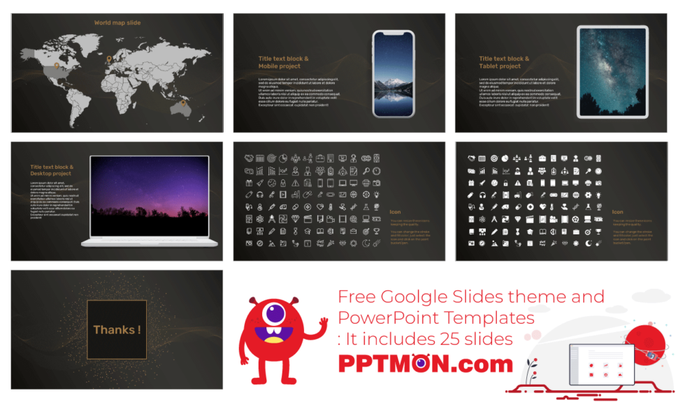 Black Gold Free Google Slides Theme And PowerPoint Template