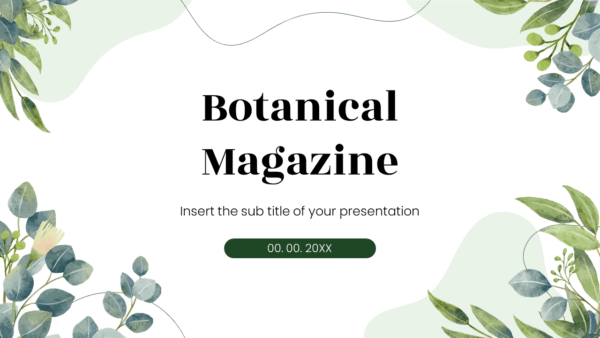 Botanical Magazine Free Google Slides Theme and PowerPoint Template