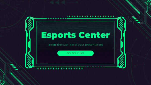 E-sports Center Free Google Slides Theme and PowerPoint Template