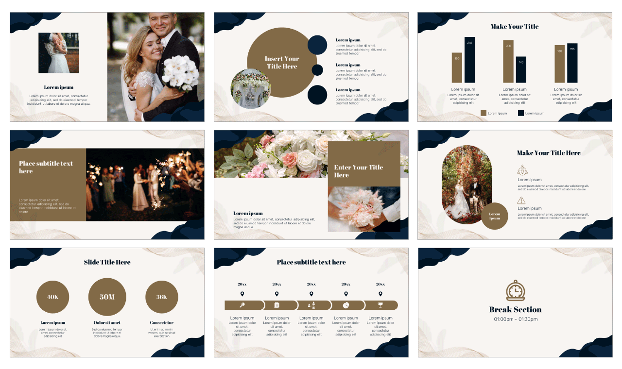 Elegant Invitation Card Free Google Slides and PowerPoint Template