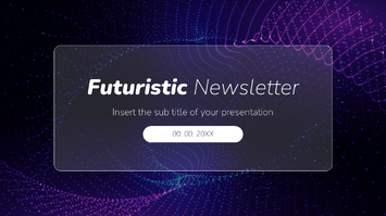 Futuristic Newsletter Free Google Slides Theme and PowerPoint Template