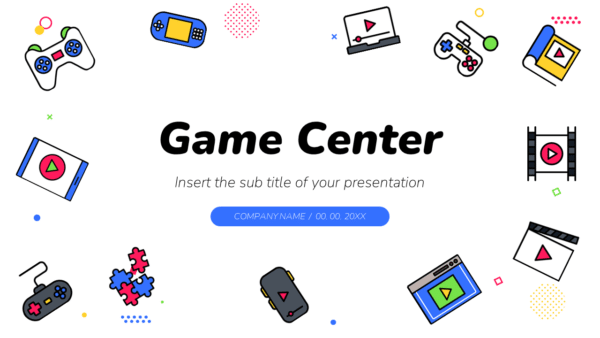 Game Center Free Google Slides Theme and PowerPoint Template