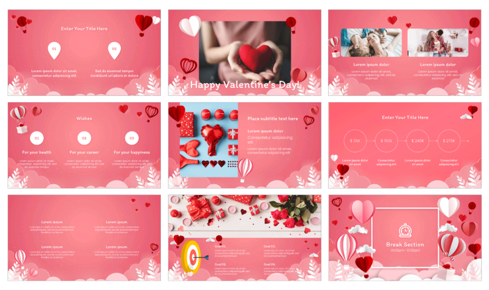 Happy Valentines Day Free Google Slides Theme PowerPoint Template