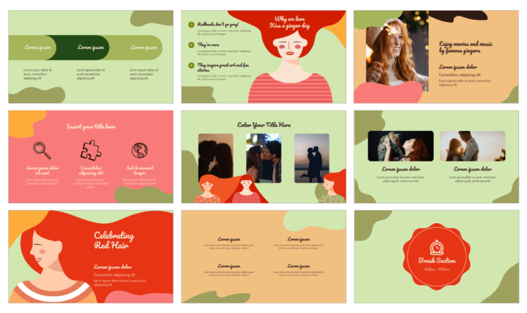 Kiss a Ginger Day Free Google Slides Theme PowerPoint Template
