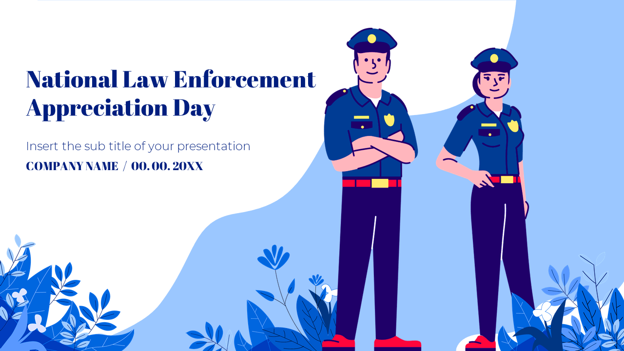 Law Enforcement Free Google Slides Theme PowerPoint Template