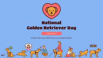 National Golden Retriever Day Free Google Slides Theme and PowerPoint Template