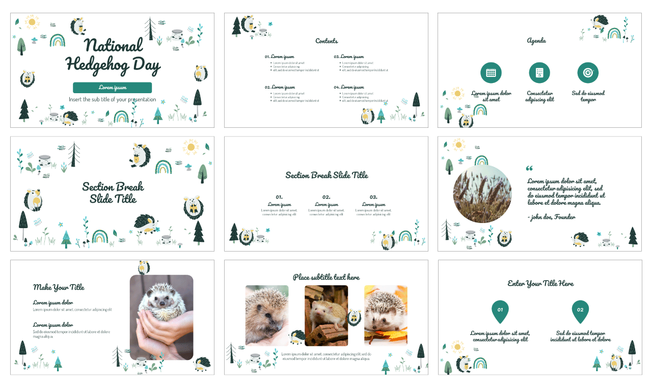 National-Hedgehog-Day-Free-Google-Slides-Theme-PowerPoint-Template