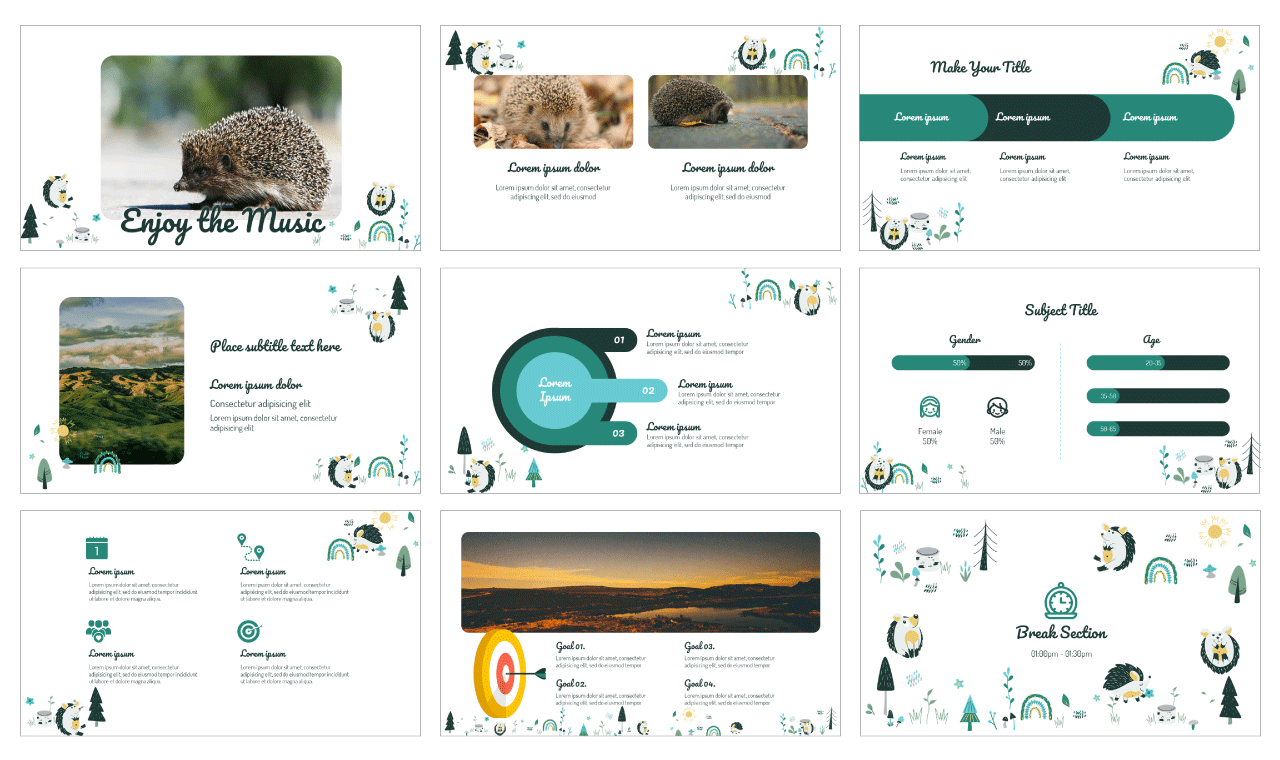 National-Hedgehog-Day-Google-Slides-Theme-PowerPoint-Template-Free-Download