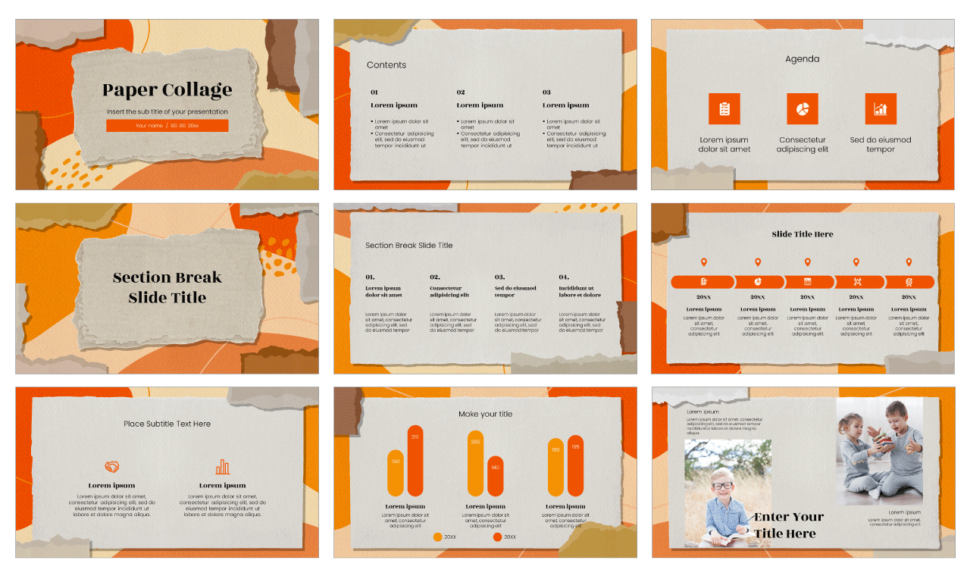 Paper Collage Free Google Slides Theme and PowerPoint Template