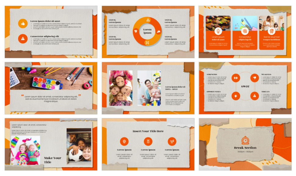 Paper Collage Free Google Slides Theme and PowerPoint Template