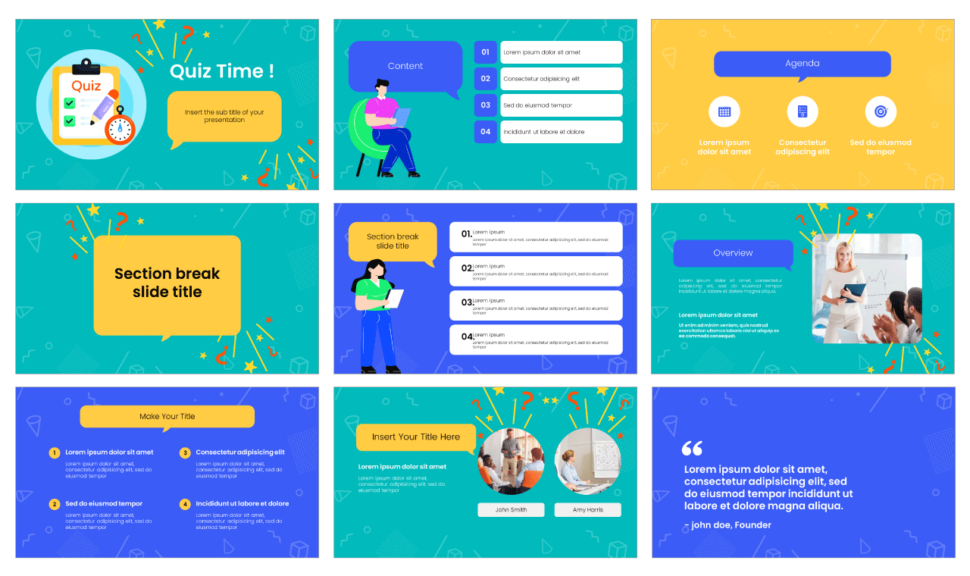 Quiz Time Free Google Slides Theme and PowerPoint Template