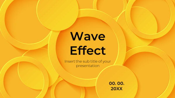 Wave Effect Free Google Slides Theme and PowerPoint Template
