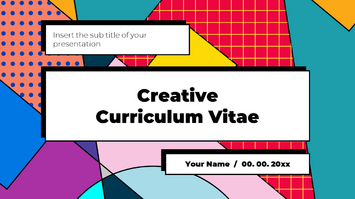 Creative Curriculum Vitae Free PowerPoint Template and Google Slides Theme