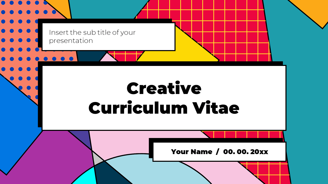 Creative Curriculum Vitae Free PowerPoint Template Google Slides Theme