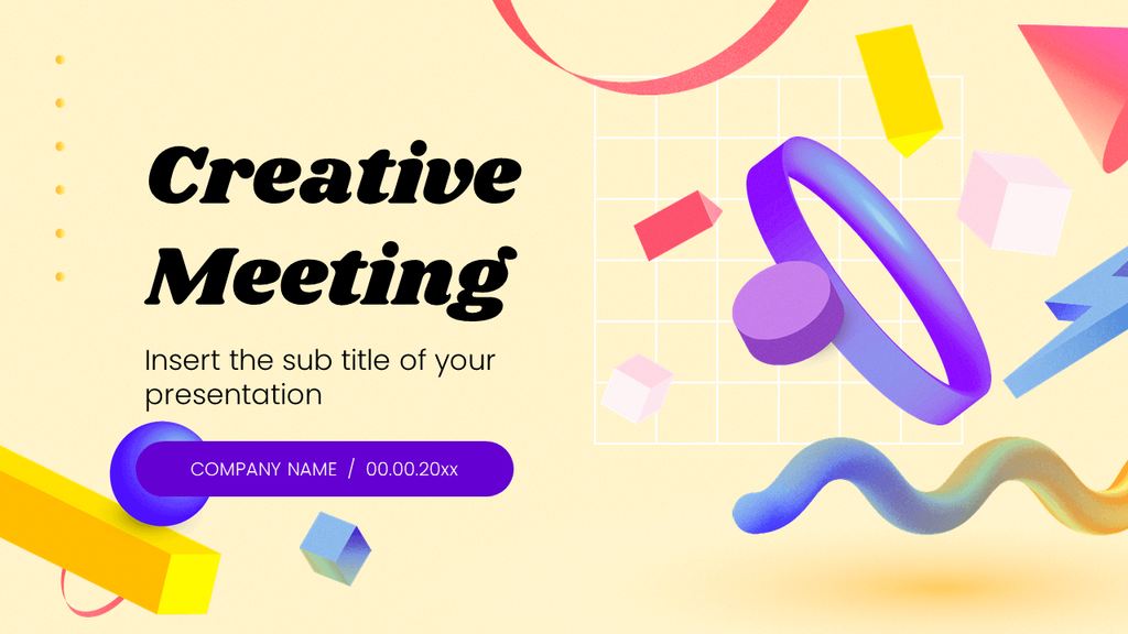 3D Shapes - Free Powerpoint templates and Google Slides themes
