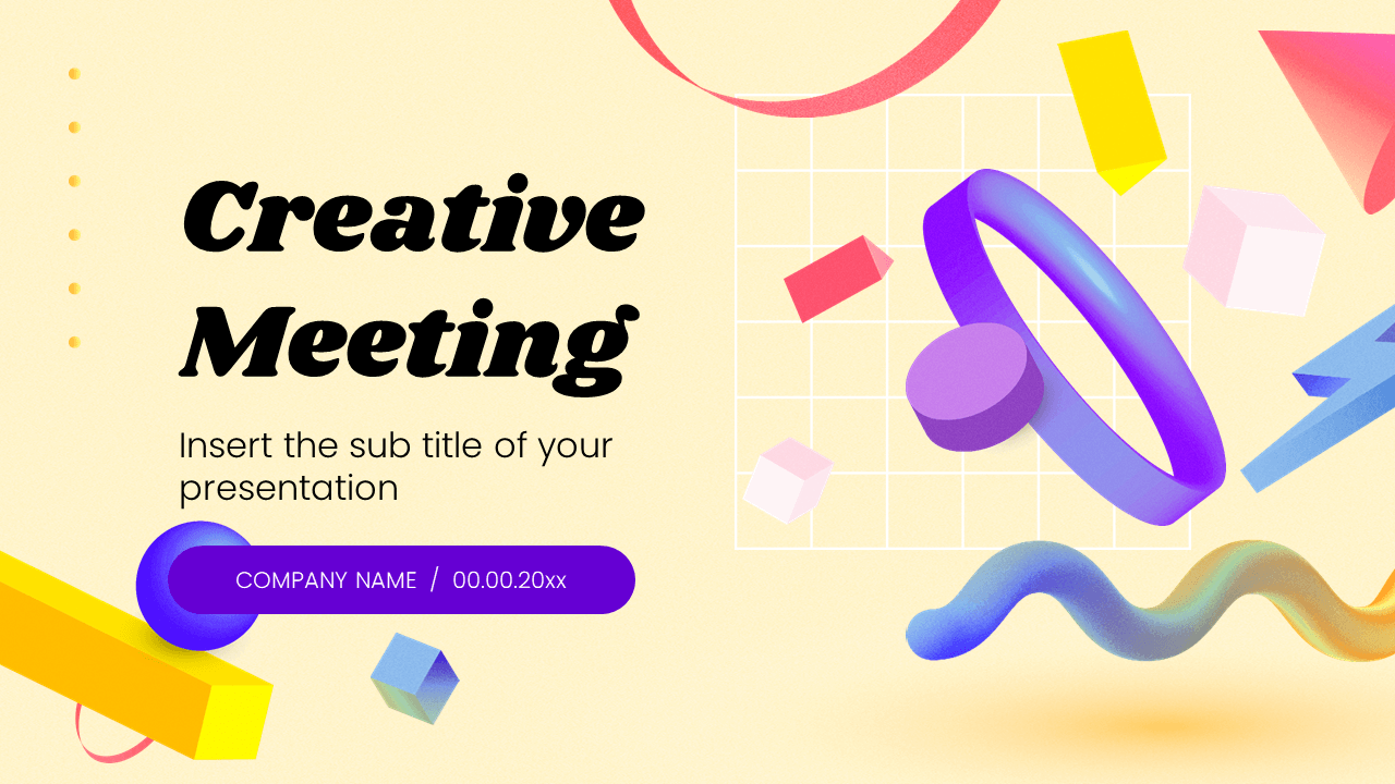 Creative Meeting Free Google Slides Theme and PowerPoint Template