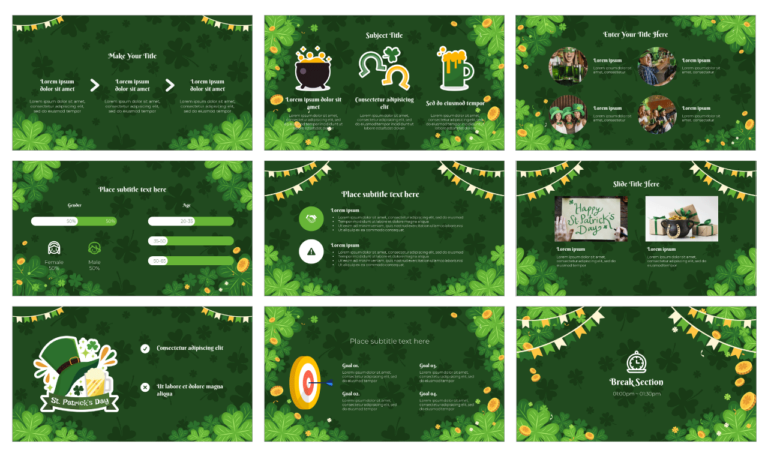 Happy Saint Patrick's Day Free Presentation Template