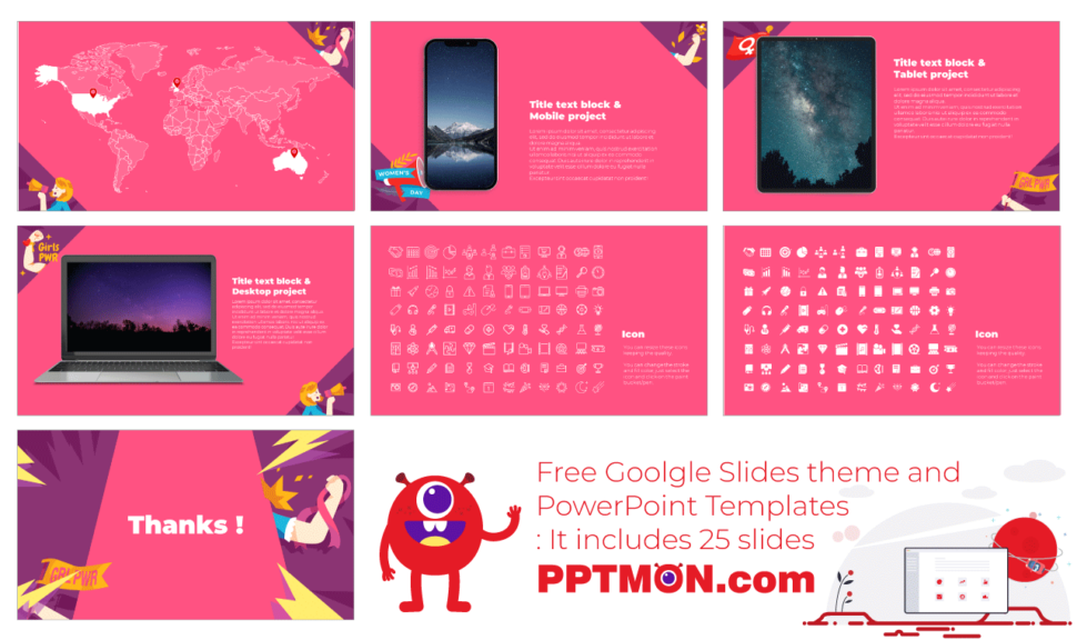 International Women's Day Google Slides Theme PowerPoint Template