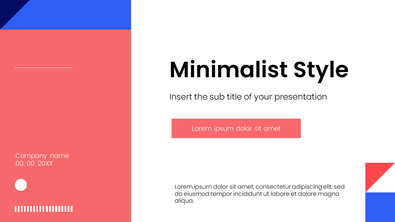 Minimalist Style Free Google Slides Theme and PowerPoint Template