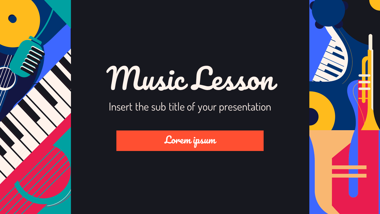 Music lesson PowerPoint template tích hợp tất cả các yếu tố cần thiết cho một bài giảng âm nhạc hoàn chỉnh. Các mẫu nền PowerPoint được thiết kế đẹp mắt và chuyên nghiệp, giúp giáo viên tạo ra các bài giảng hiệu quả và hấp dẫn hơn.