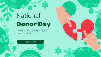National Donor Day Free Google Slides Theme and PowerPoint Template
