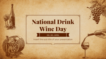 National Drink Wine Day Free Google Slides Theme and PowerPoint Template