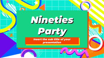 Nineties Party Free Google Slides Theme and PowerPoint Template
