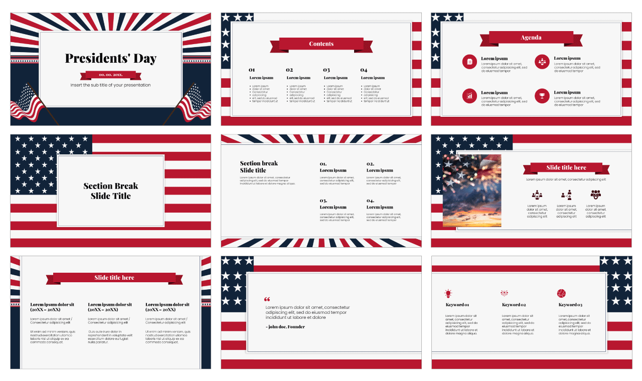 Presidential theme