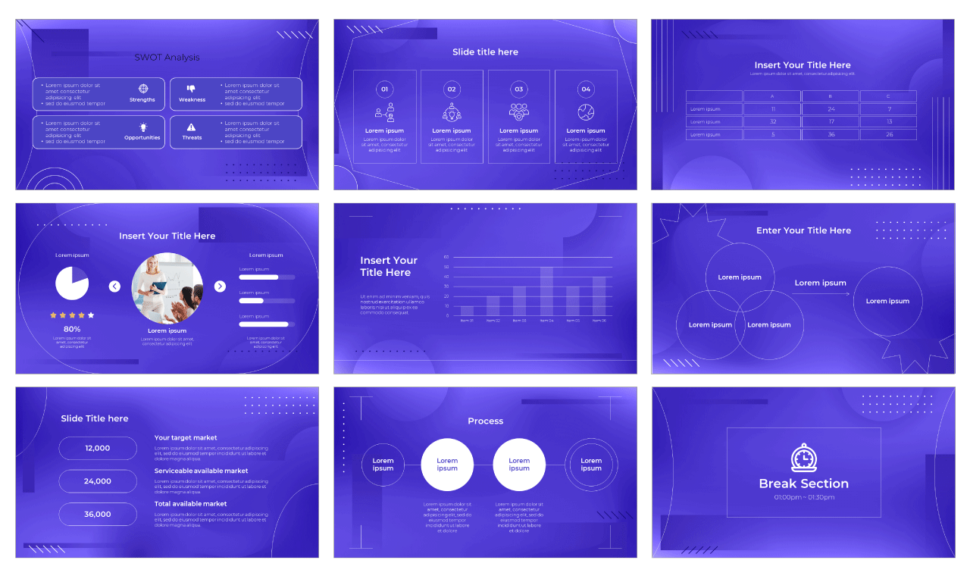 Professional Skills Development Workshop free presentation template