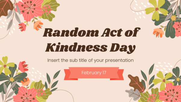 Random Act of Kindness Day Free Google Slides Theme and PowerPoint Template