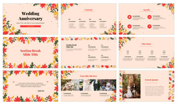 Wedding Anniversary Free Google Slides Theme and PowerPoint Template