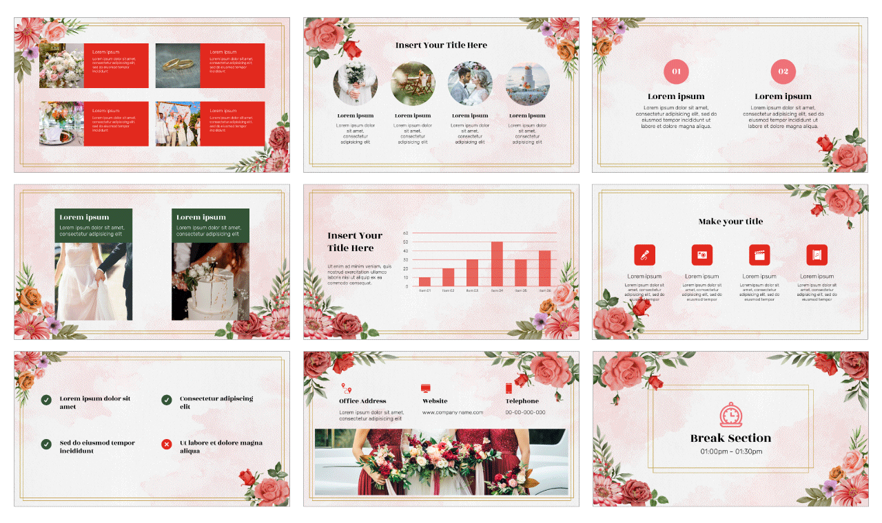 Wedding Planner Company Profile Powerpoint Template and Google