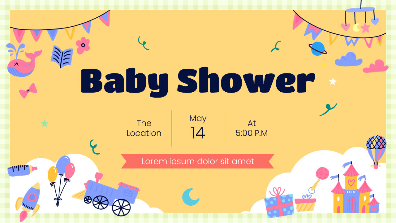 radioactiviteit controleren Kosmisch Baby Shower Free Google Slides Theme and PowerPoint Template