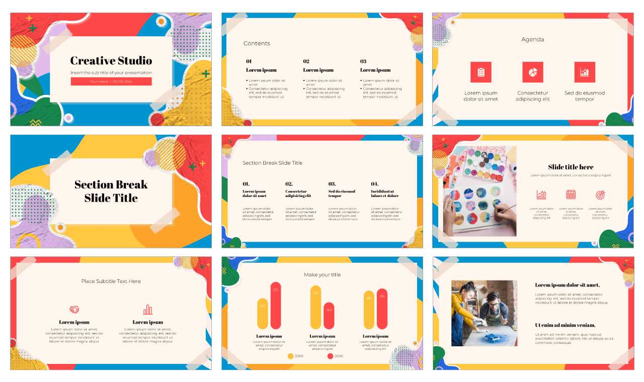 Creative Studio Free Google Slides Theme PowerPoint Template