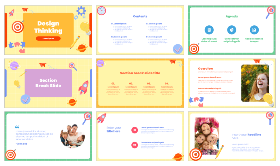 Design Thinking Free Google Slides Theme and PowerPoint Template