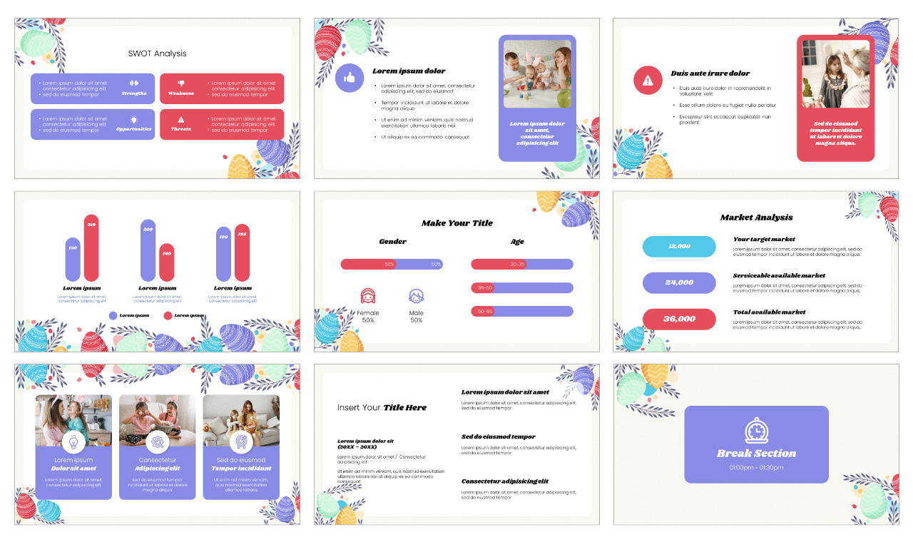 Easter Season Marketing Plan Google Slides PowerPoint template Free Download