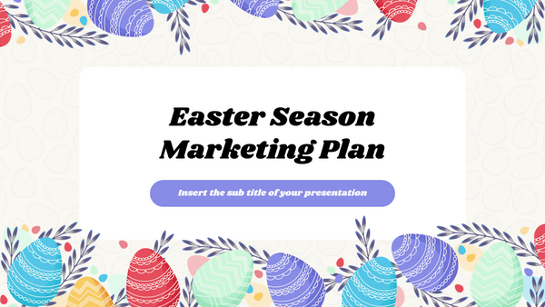 Easter Season Marketing Plan free Google Slides and PowerPoint template