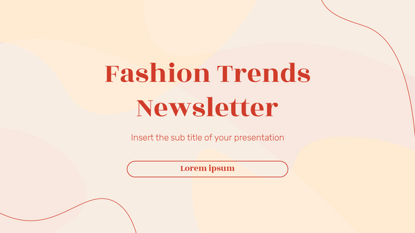Fashion Trends Newsletter Free Google Slides Theme and PowerPoint Template