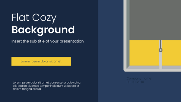 Flat Cozy Background Free Google Slides Theme and PowerPoint Template