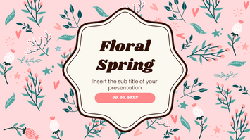 Floral Spring Free Google Slides Theme and PowerPoint Template
