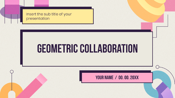 Geometric Collaboration Free PowerPoint Template and Google Slides Theme