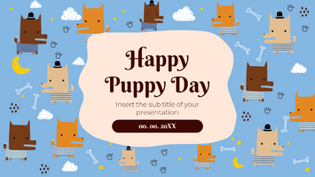 Happy Puppy Day Free Google Slides Theme and PowerPoint Template