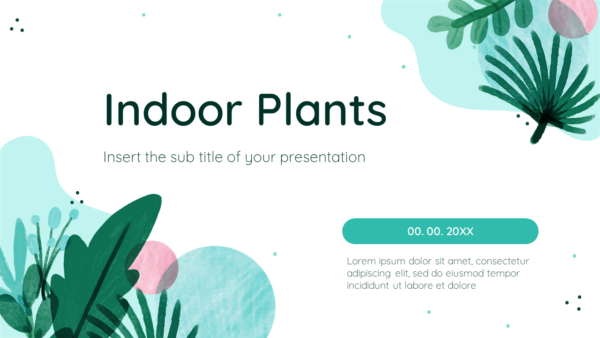 Indoor Plants Free Google Slides Theme and PowerPoint Template