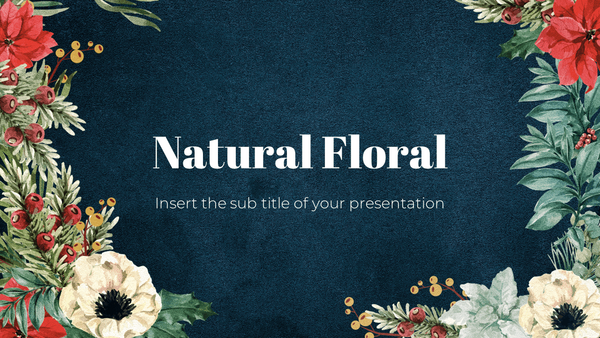 Natural Floral Free Google Slides Theme and PowerPoint Template