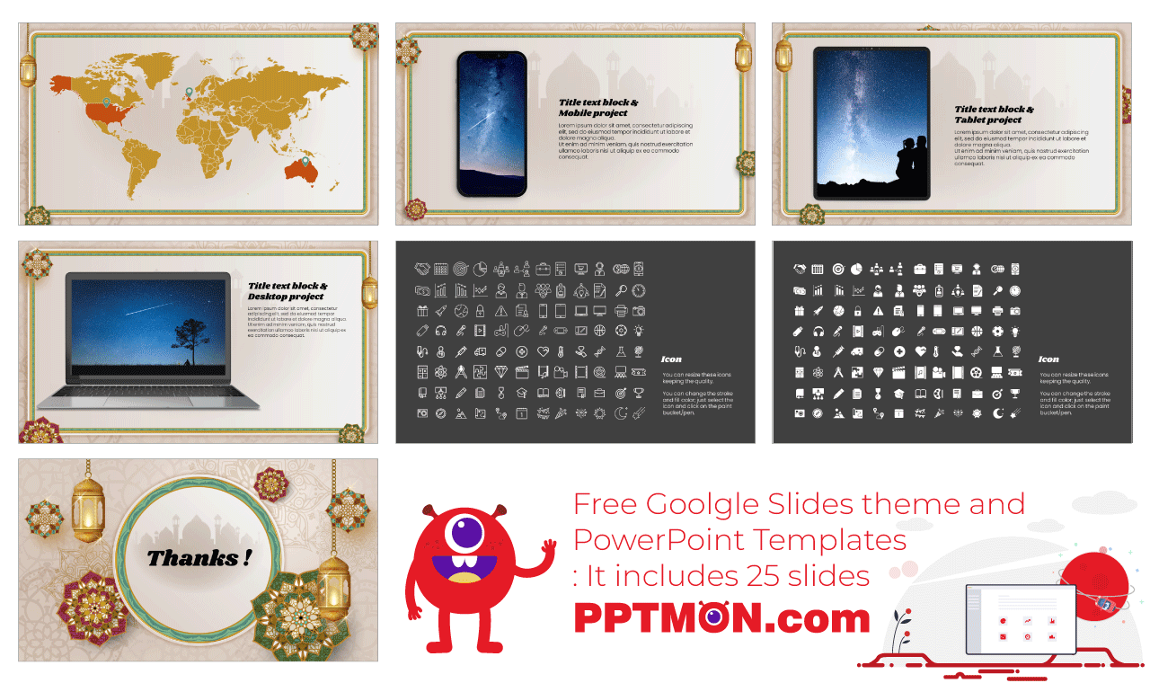 Ramadan Season Free Presentation Background Design Google Slides Theme PowerPoint Template