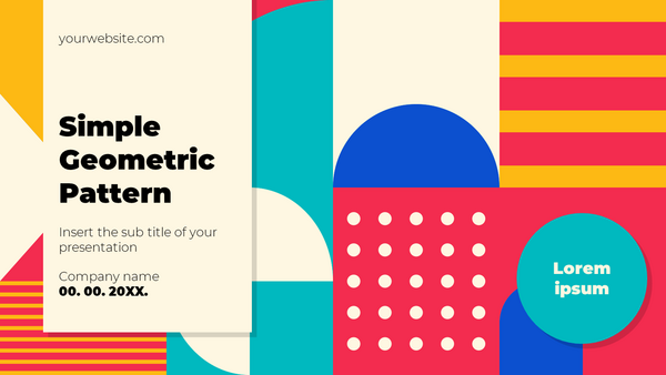 Simple Geometric Pattern Free Google Slides Theme and PowerPoint Template